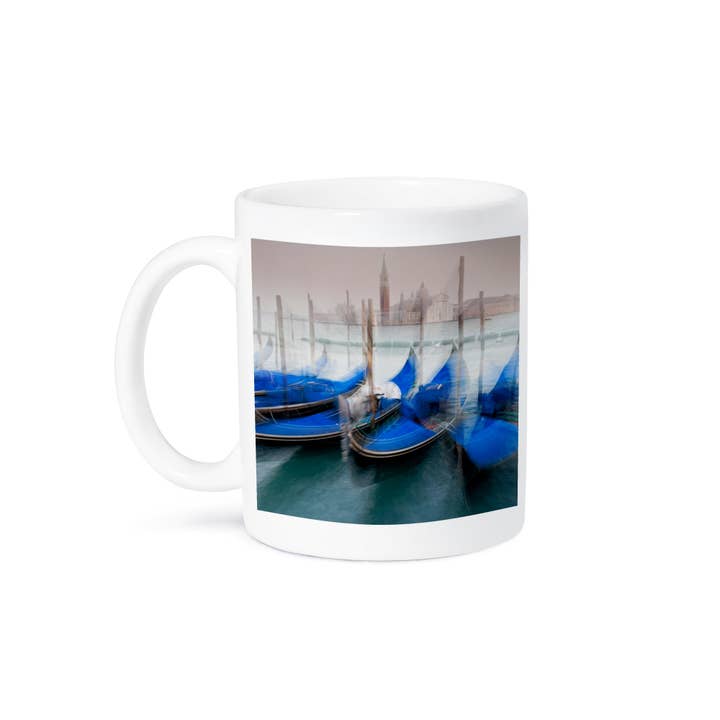 3dRose - Wholesale Coffee Mug - 3dRose, Italy, Venice. Abstract of gondolas at St. Marks Square., Mug8