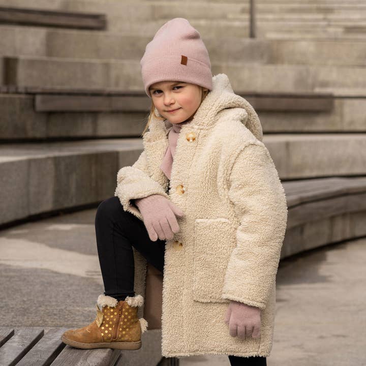 menique - Wholesale Winter Accessory Set - Kids - Kids Knitted Beanie & Gloves 2-Piece Set