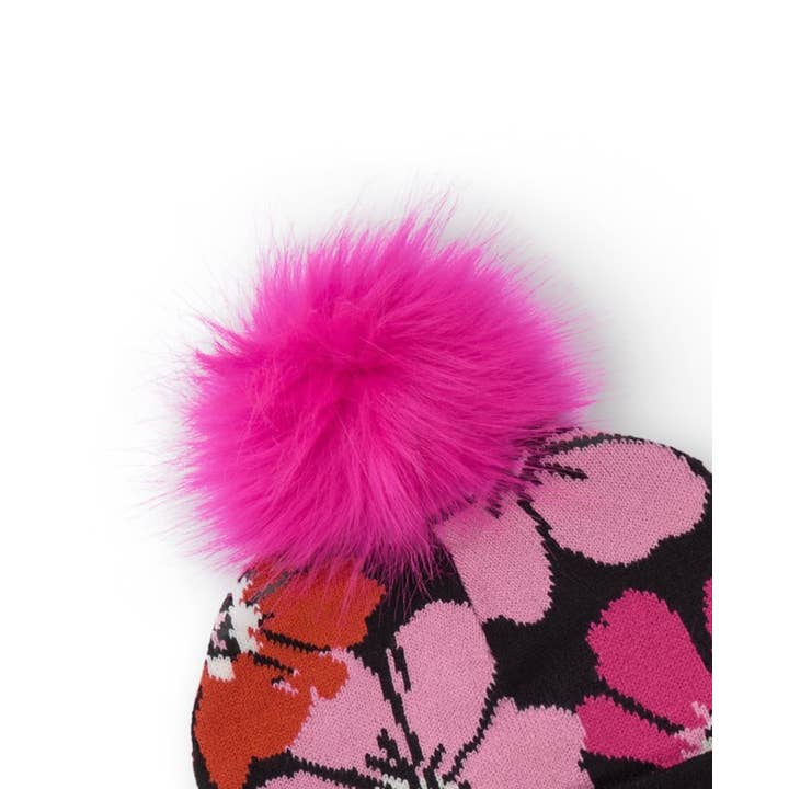 tuc tuc - Wholesale Winter Accessory Set - Kids - Girl's hat and scarf set with floral print2