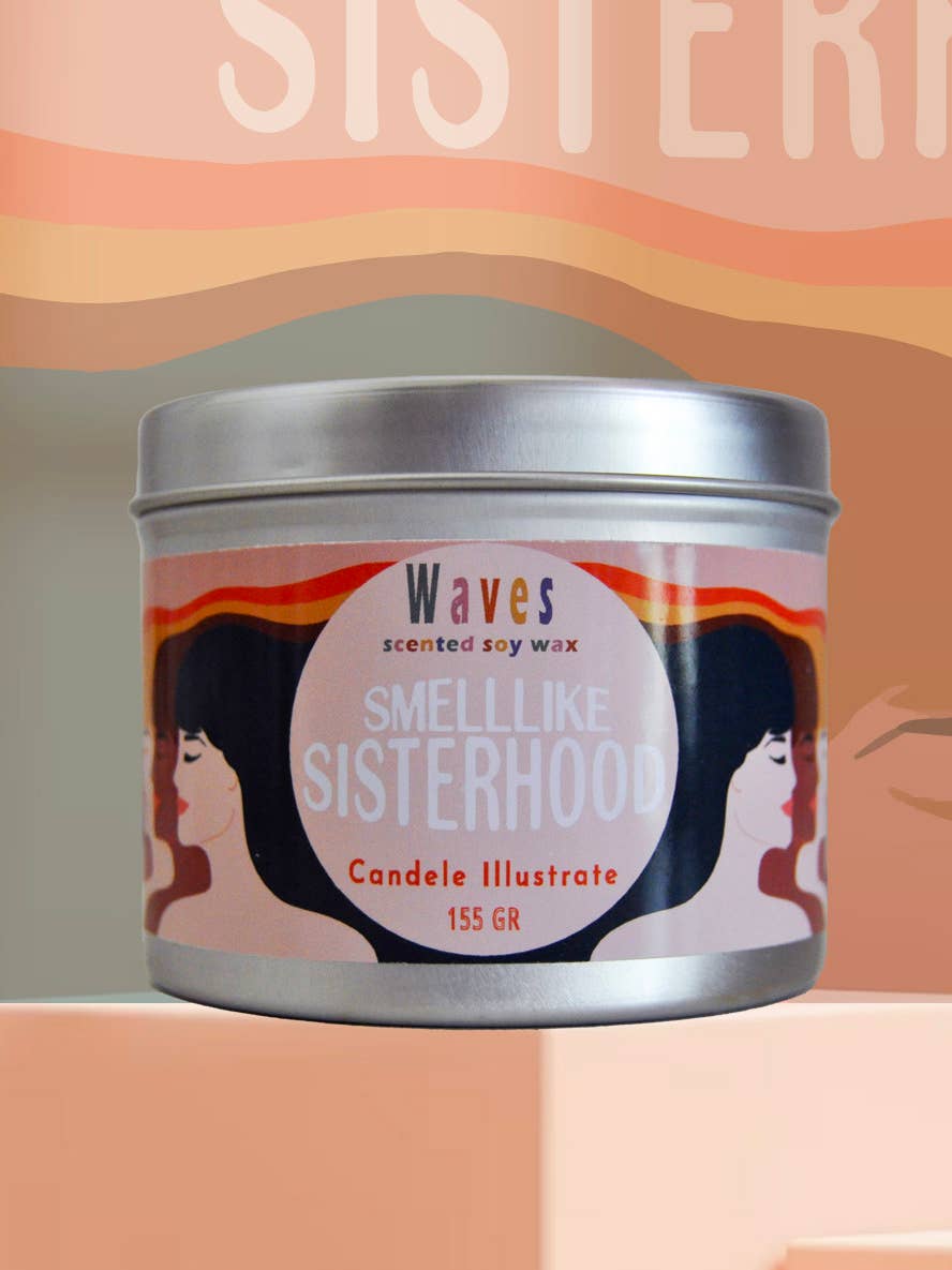 Waves soy wax - Venta al por mayor Velas en tarros - Vela ilustrada SisterHood