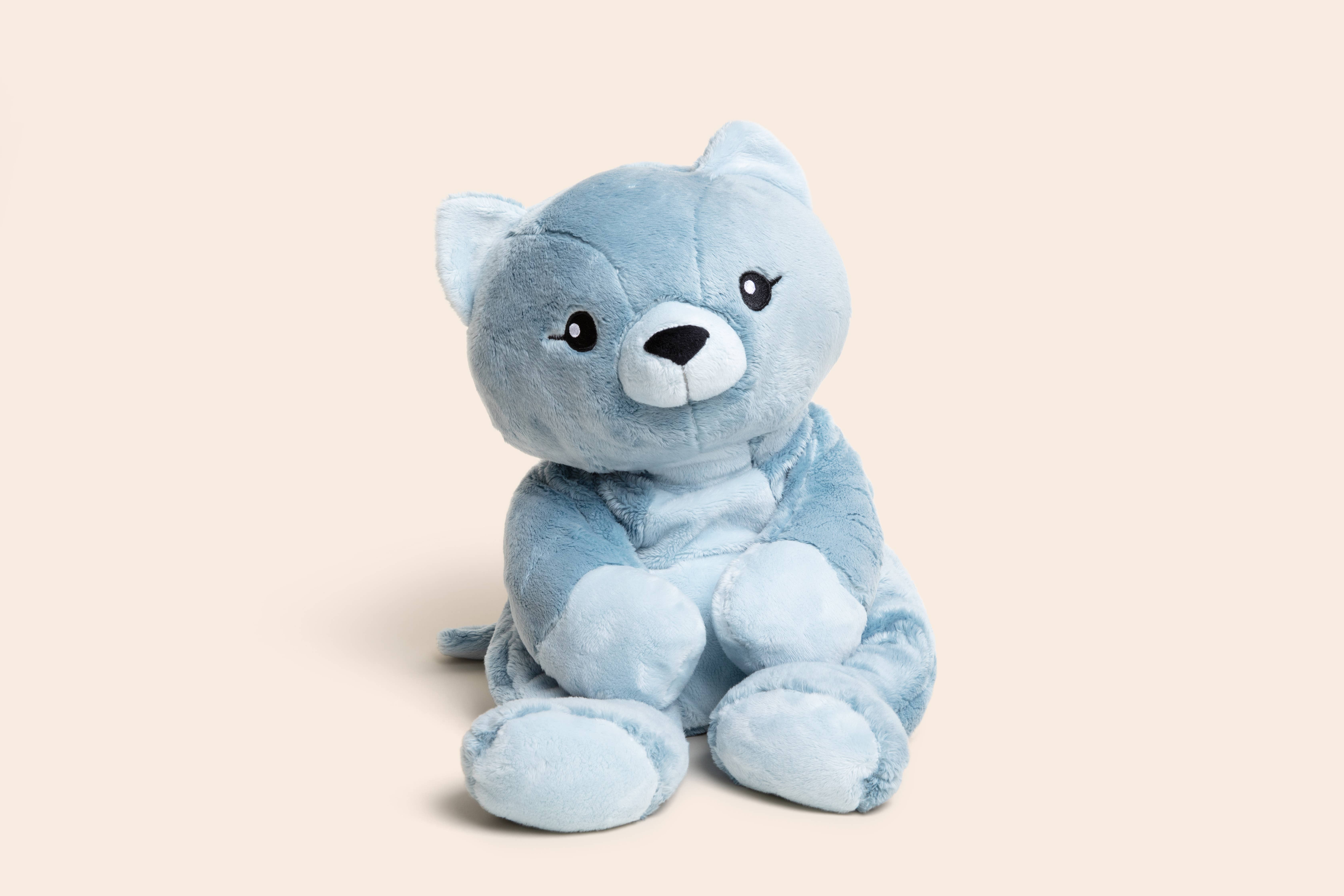 Hugimals World – Großhandel Kuschel-/Plüschtier – Kind & Baby – Frankie die Katze, 2 kg schweres Kuscheltier zur Angstlinderung für Kinder und Erwachsene7