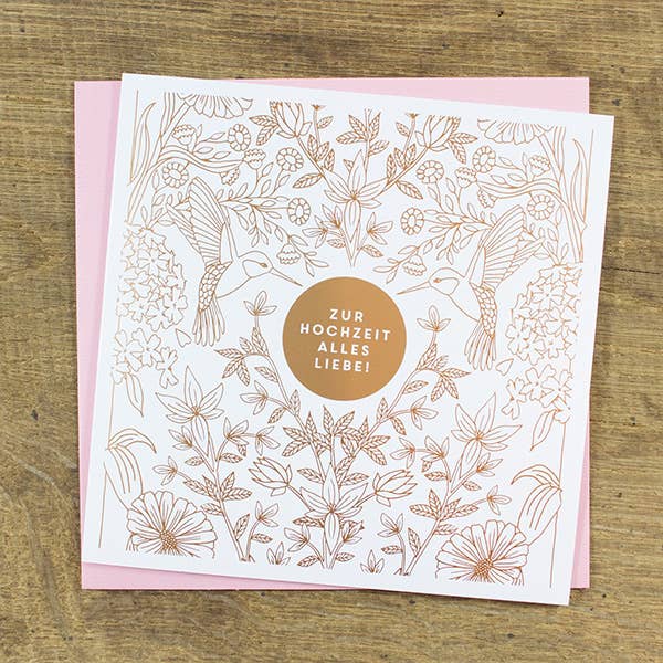 Wedding Card for wholesale by Bow & Hummingbird