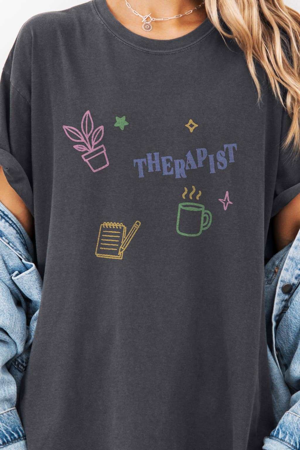 Girl Tribe Co - Wholesale Screen Printed T-Shirt - Women's - Therapist Icon Tee