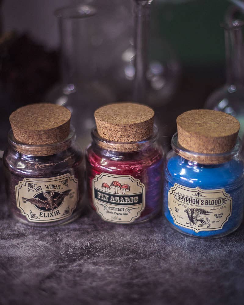 Costurero Real - Wholesale Jar/Filled Candle - Halloween Decor Potion Candle Apothecary Witch Mushrooms3
