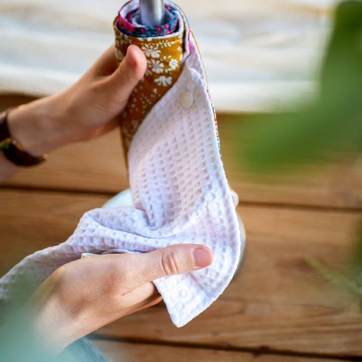 Trinquette Atelier - Wholesale Dishcloth - Washable and reusable paper towel roll - 5 sheets1