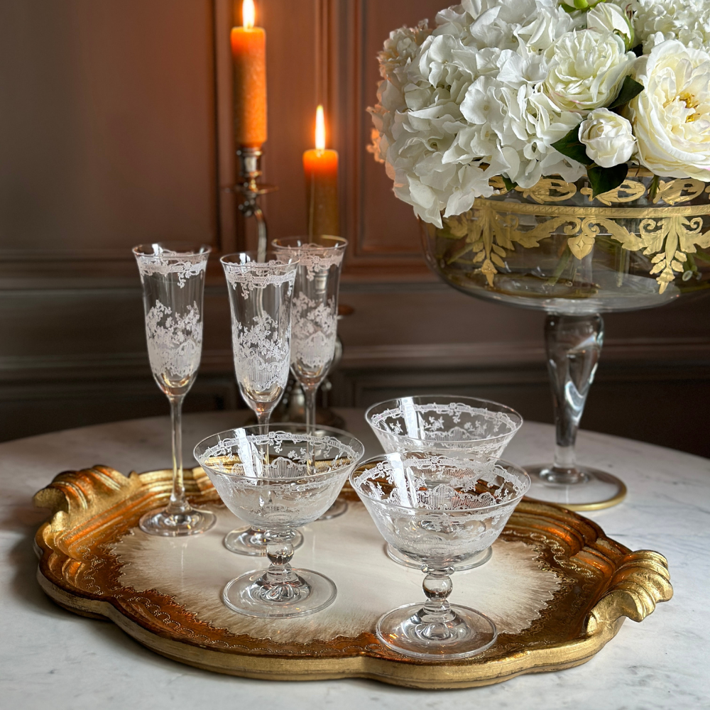 Arte Italica & Crown Linen Designs - Vendita all'ingrosso Bicchieri da cocktail/superalcolici - Composta da giardino5