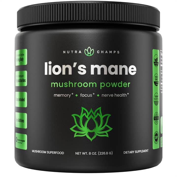Lion's Mane Powder for Memory, Focus, Immune Support for wholesale by NutraChamps