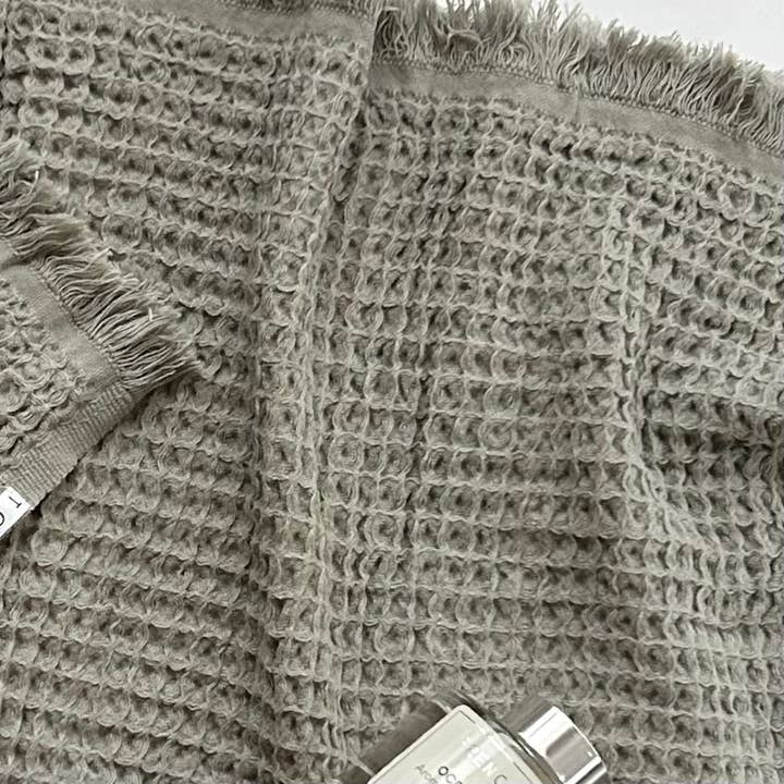 Waffle Soft 100% türkische Baumwolldecke - Olive für den Großhandel von TranquilUSA