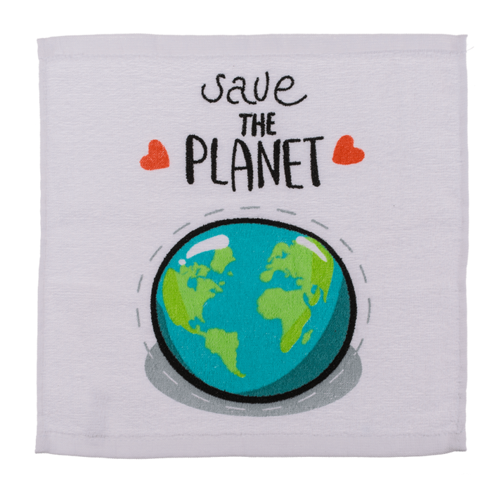 Out of the blue KG - Wholesale Tea Towel - Magic cotton towel, Save the Planet,2