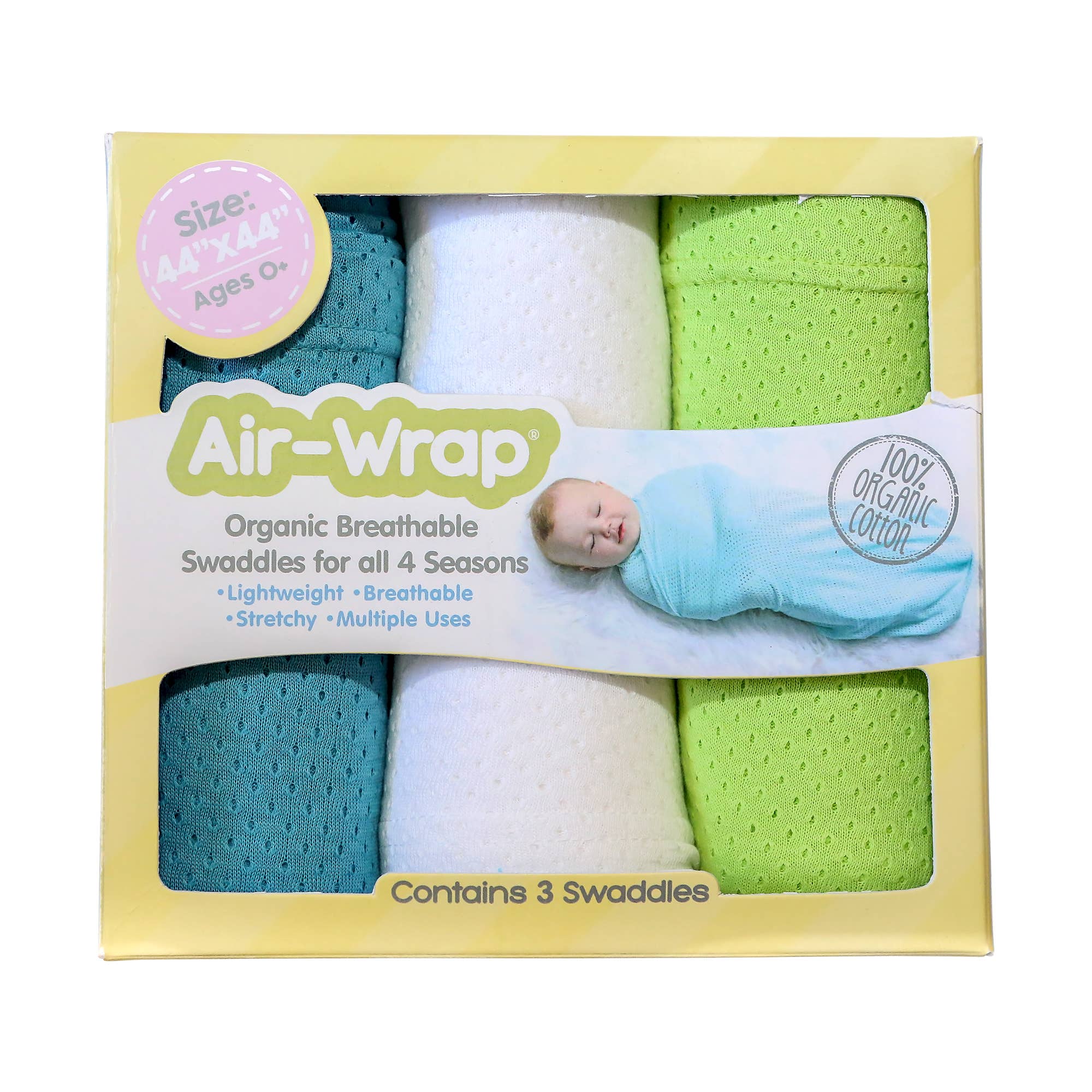 Woombie - Wholesale Inbakerdoek - Baby - Airwrap babydekens en omslagdoeken, set van 38