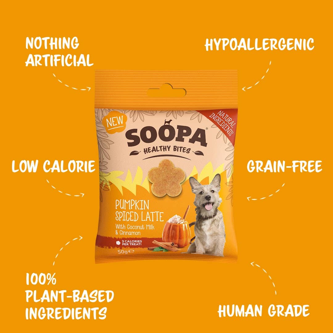 Soopa UK - Wholesale Pet Treats - Dog - Pumpkin Spiced Latte Dog Treats 0