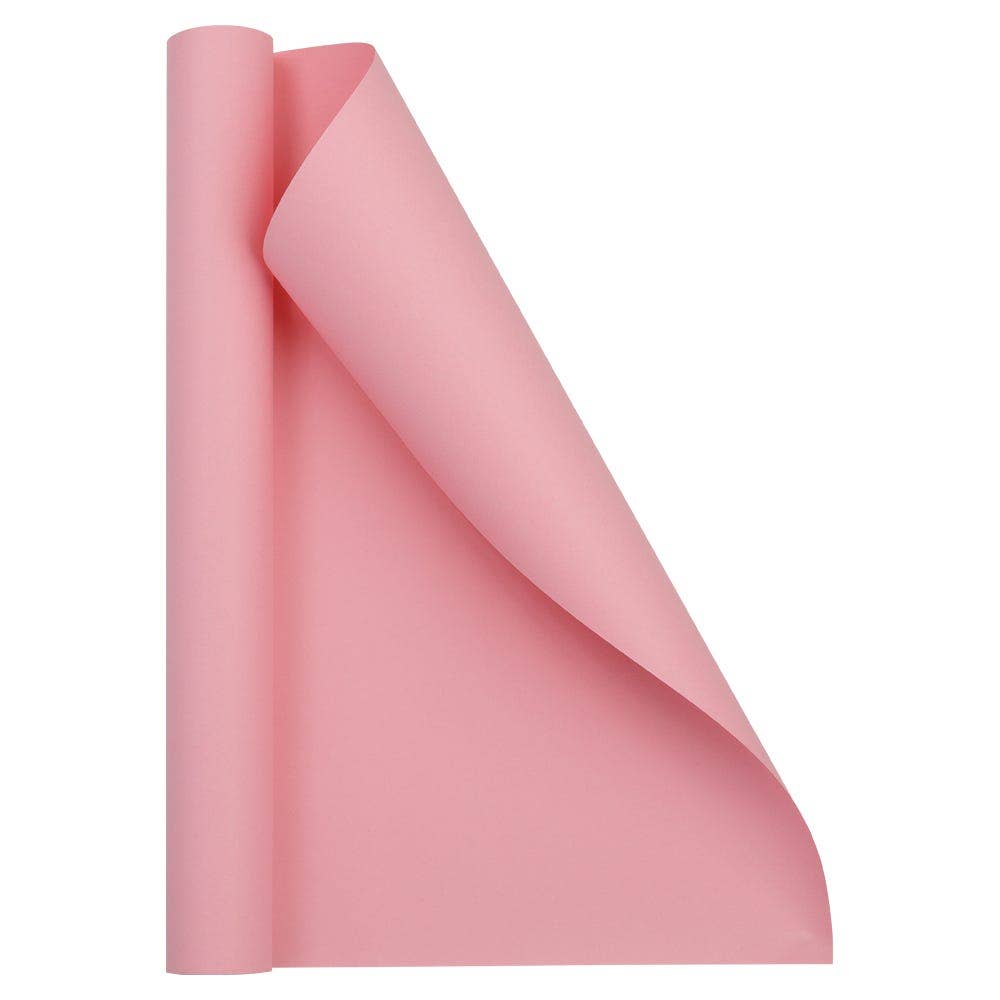 JAM PAPER - Wholesale Wrapping Paper Roll - Matte Wrapping Paper, 52.6 Sq Ft, Matte Light Baby Pink, 2PK3