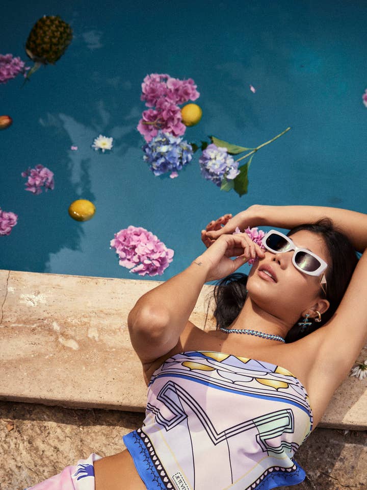 BUFANDA YANTRA LILA para venta al por mayor de Monique Store