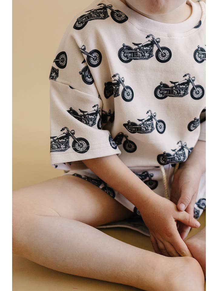 Lucky Panda Kids - Wholesale Top & Short Set - Kids - Shorts Set | Born to Ride3