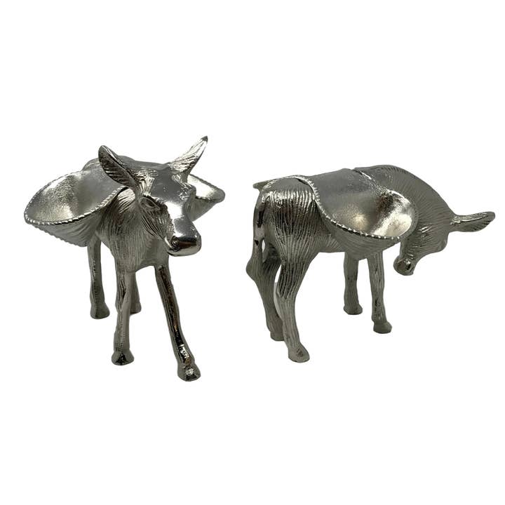 Wilco Home – wholesale Decorative plate/dish/bowl – Set/2 Donkey Figures with Side Saddle Serving Dishes6
