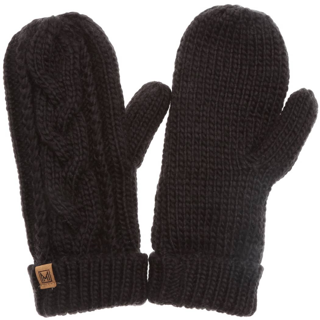 Fashion City - Wholesale Mittens - Women's - Winter Gloves Cable Knit Mittens with Fleece Lined6