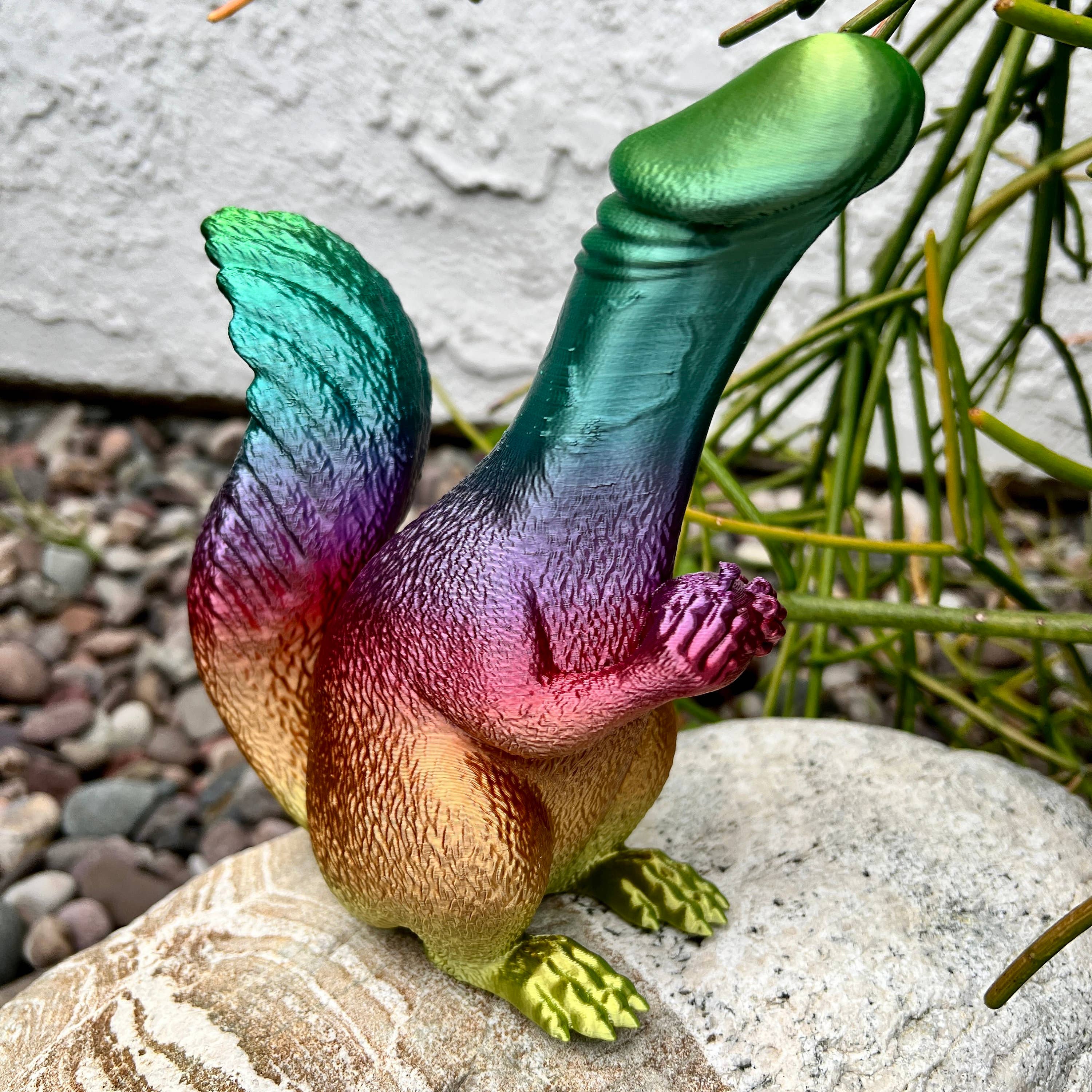 NumanPrints - Wholesale Gag Gift/Novelty Gift - Dickhead Squirrel Holding His Nut Adult Dick Unicorn1