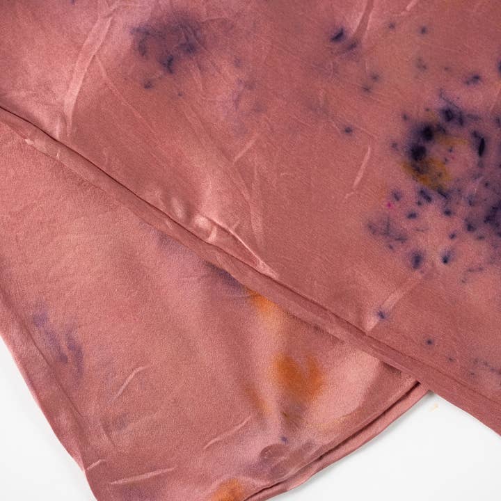 DYE KWEEN - Wholesale Bedding Pillowcase/Sham - Floral Botanically Dyed Silk Pillowcase6