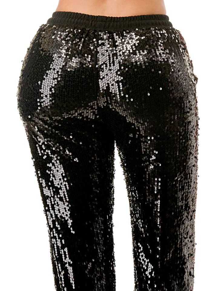 SALT - Wholesale Pants - Women's - (SP3964) Sequin Joggers (2 colors)23
