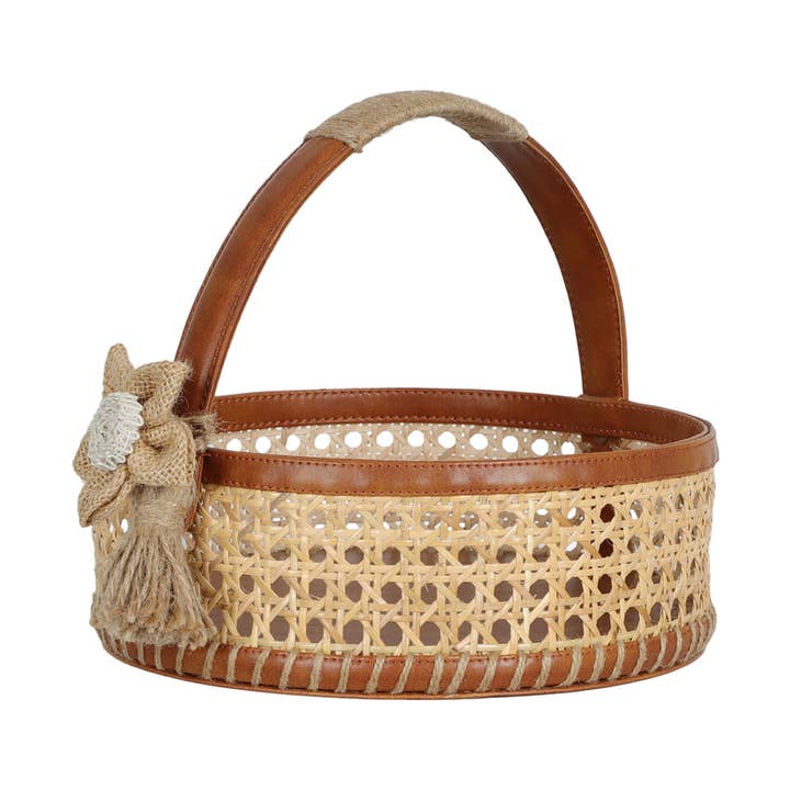 Rattan Gift Basket Set of 2 for wholesale by Kudrati LLC