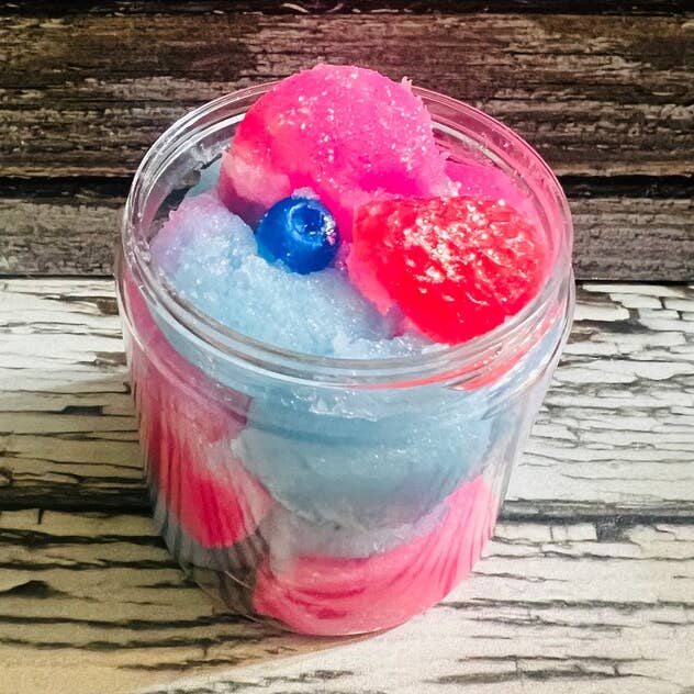 Berry Cheesecake Sugar Scrub Balls for wholesale by Southern Fleek Bath LLC