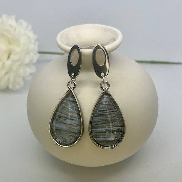 Carolina blue - medium teardrops 2 for wholesale by WEARABLES BY B LLC