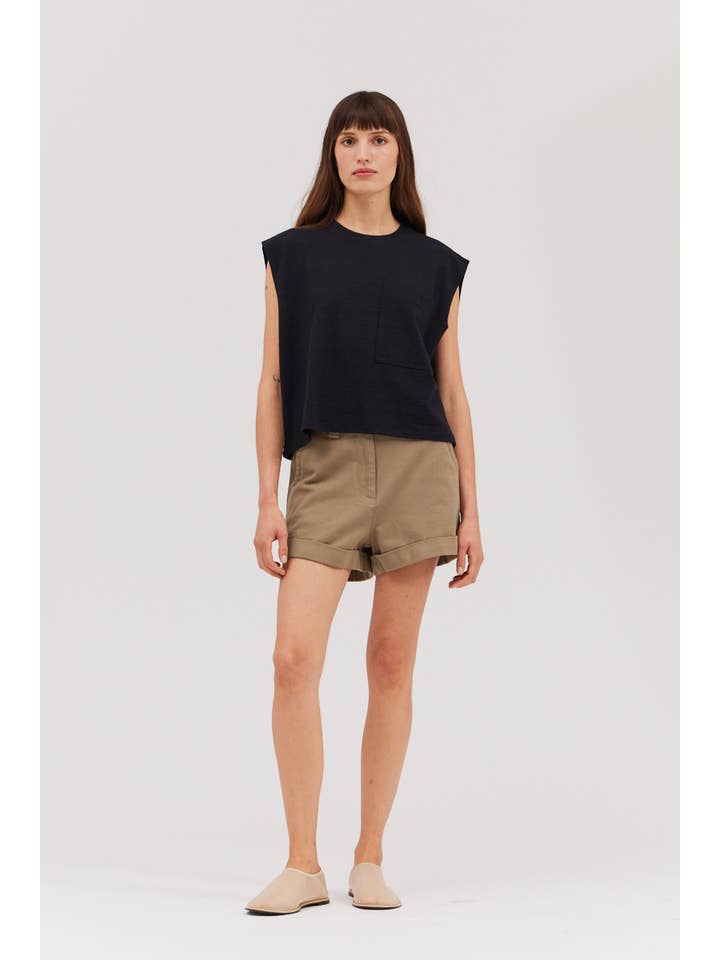 Grade & Gather - Wholesale T-Shirt - Women's - 41942 -Â STRETCH CROP TOP