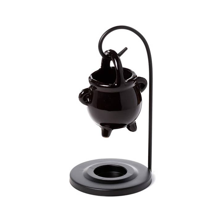 Puckator Ltd - Wholesale Oil Warmer - Black Cauldron Hanging Oil Burner with Stand4