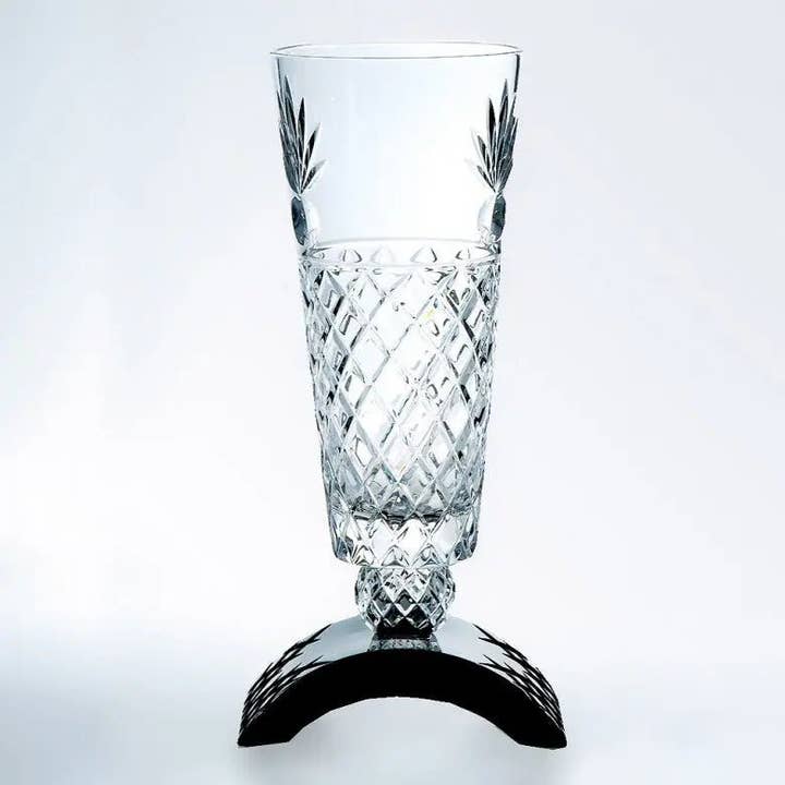 ISCHIA VASE W / BLACK BASE for wholesale by Crystal House