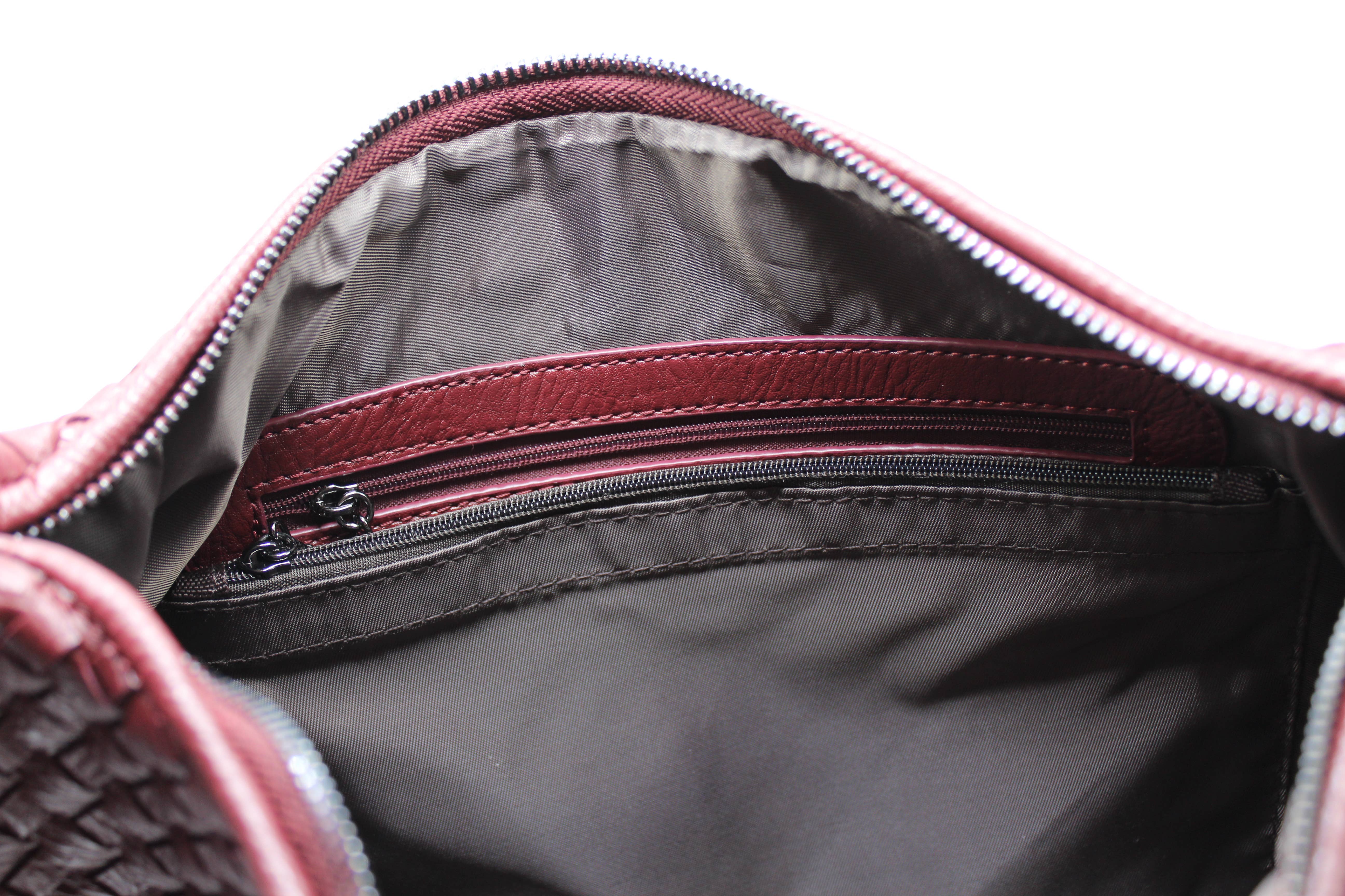 Sook Stainable - Wholesale Shoulder Bag - Women's - Big Size Vegan Leather Woven Tote Shoulder Bag13