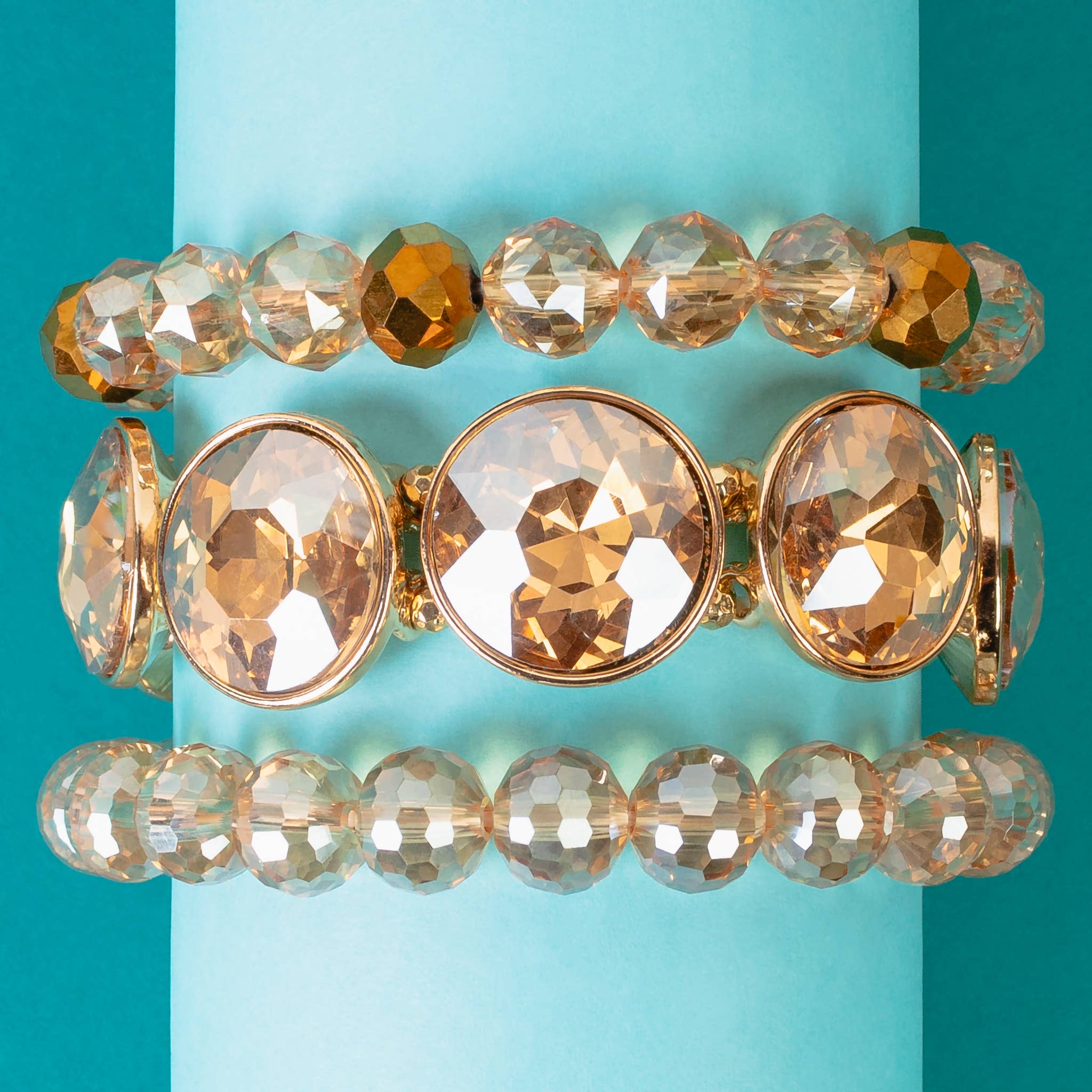 Your Fashion Wholesale - Wholesale Beaded Bracelet - Crystal Stacked Bracelets1