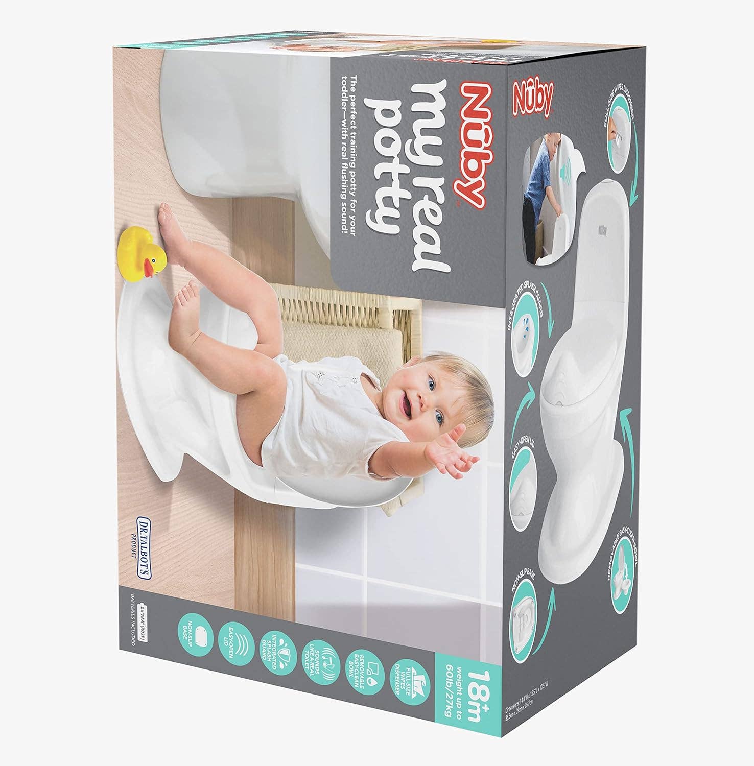 Dr. Talbot's - Wholesale Potty Supplies - Kids & Baby - My Real Potty Training Toilet with Life-Like Flush - White6