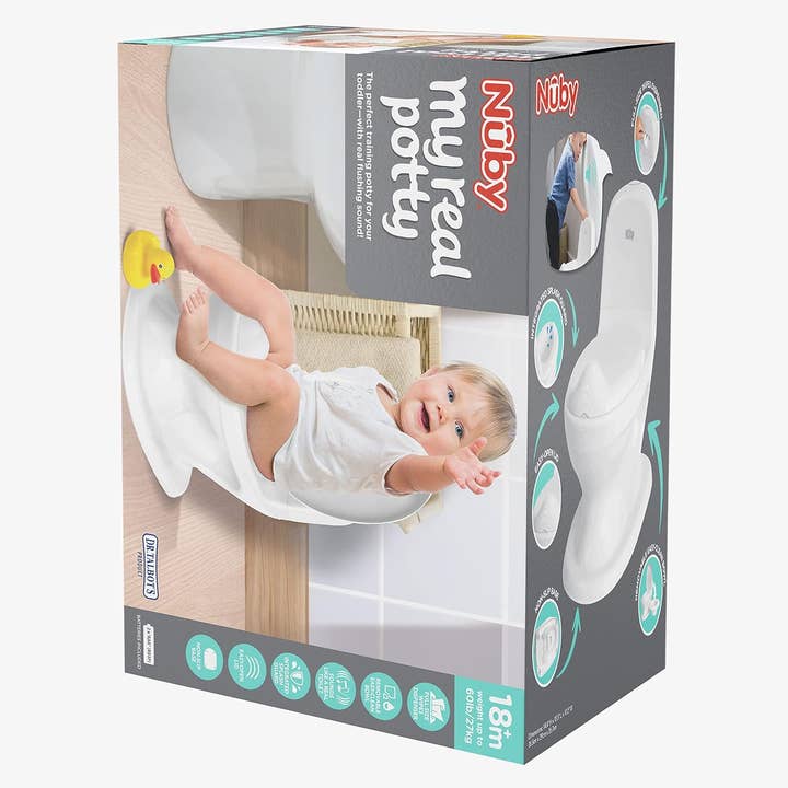 Dr. Talbot's - Wholesale Potty Supplies - Kids & Baby - My Real Potty Training Toilet with Life-Like Flush - White6