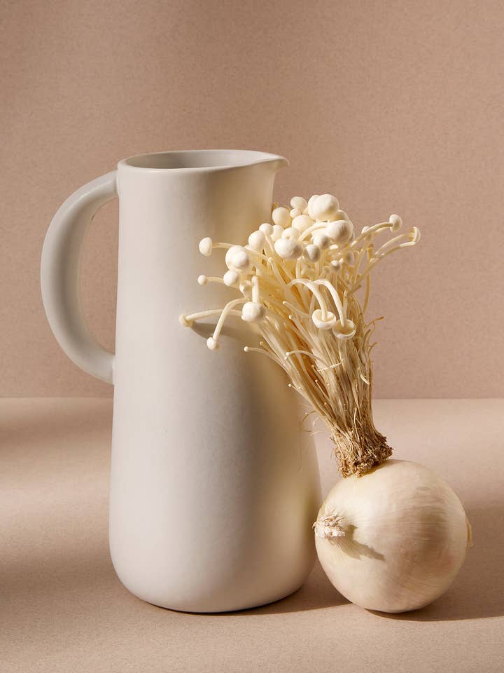 Jarro e Vaso de Grés Feito à Mão para Flores | Dadasi 50 oz por atacado de GHARYAN Stoneware & Olive Wood Tableware | Canada