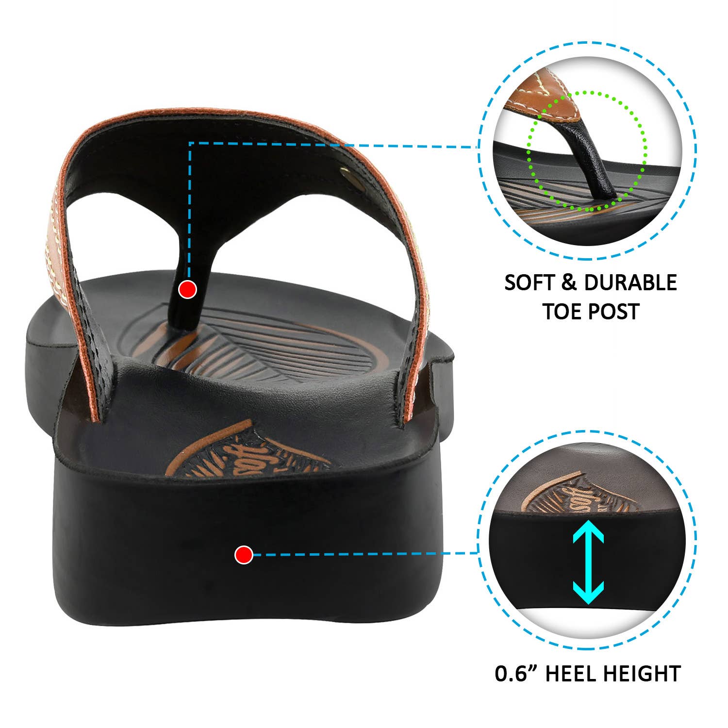 AEROSOFTFOOTWEAR - Wholesale Flip Flops - Women's - Aerosoft - Tendril Thong Flip Flops For Women8