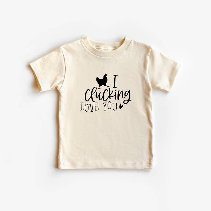 Je t'aime à la folie | Body ou T-shirt bébé 100% coton pour la vente par Wildflowers + Cotton