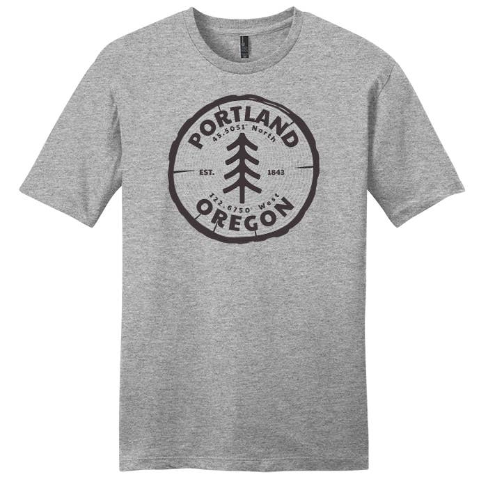 Direction Apparel - Wholesale Screen Printed T-Shirt - Unisex - Your City Tree Ring Perfect Tri-Blend Tee