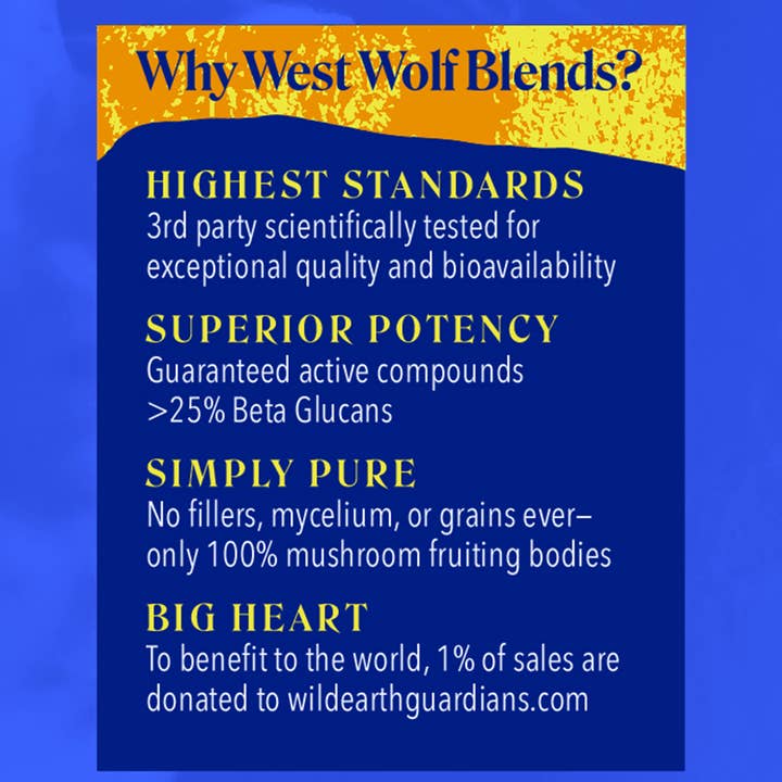 West Wolf Medicinals - Wholesale Oral Supplement/Vitamin - Chase Your Stars Organic Mushroom Antioxidant Supplement4