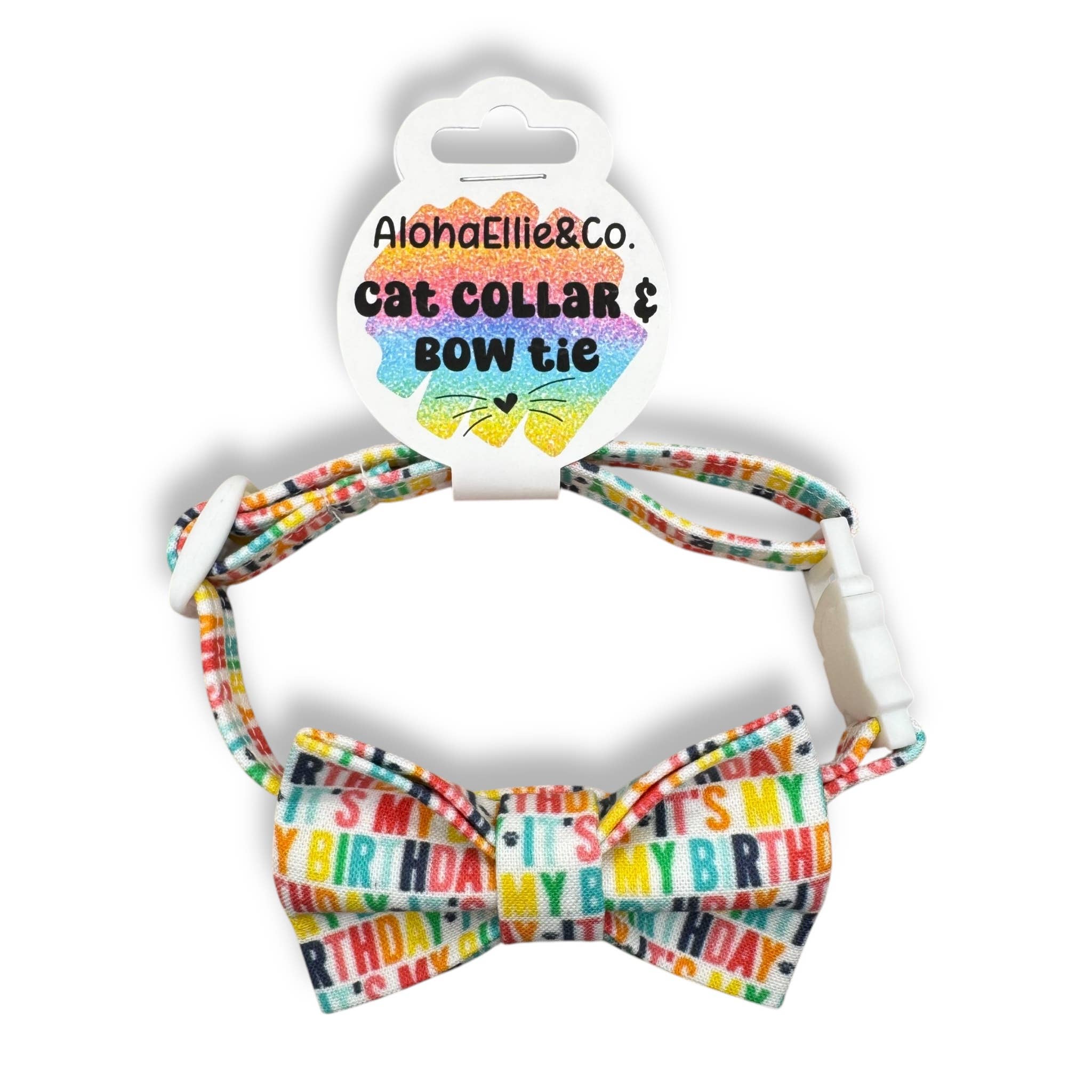Aloha Ellie & Co. - Wholesale Pet Collar - Cat/Dog - Rainbow Adjustable Breakaway Cat Collar1