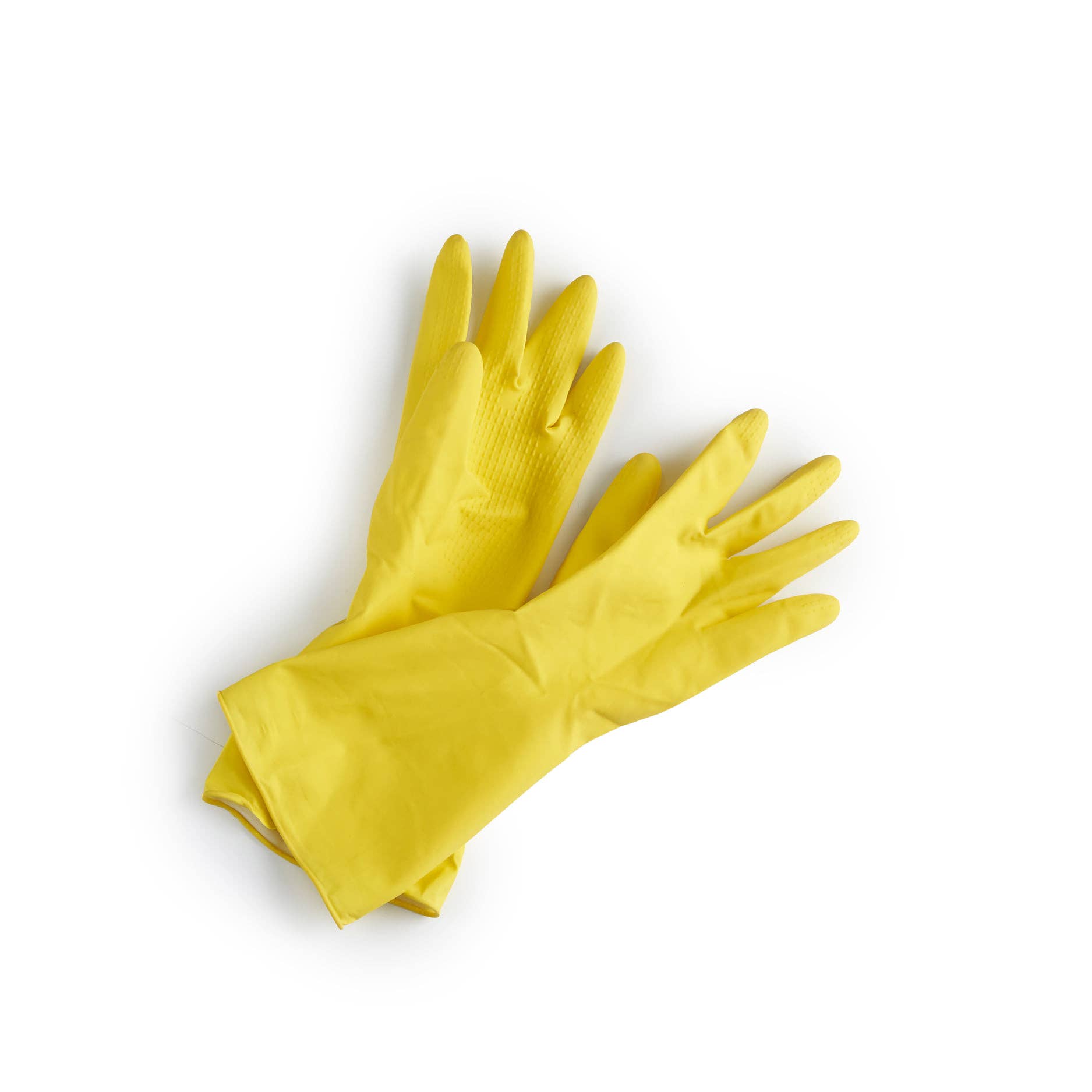 ecoLiving – wholesale Cleaning gloves – Natural Latex Rubber Gloves YELLOW2