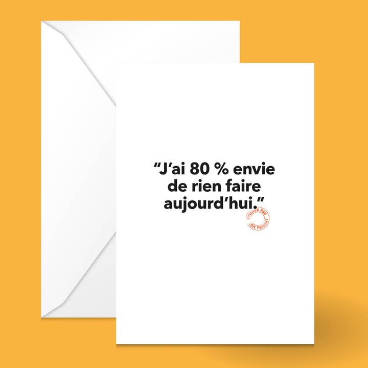 Postkarte Doppel-Umschlag LOIC PRIGENT 58 I HAVE 80% ENVY für den Großhandel von Image Republic