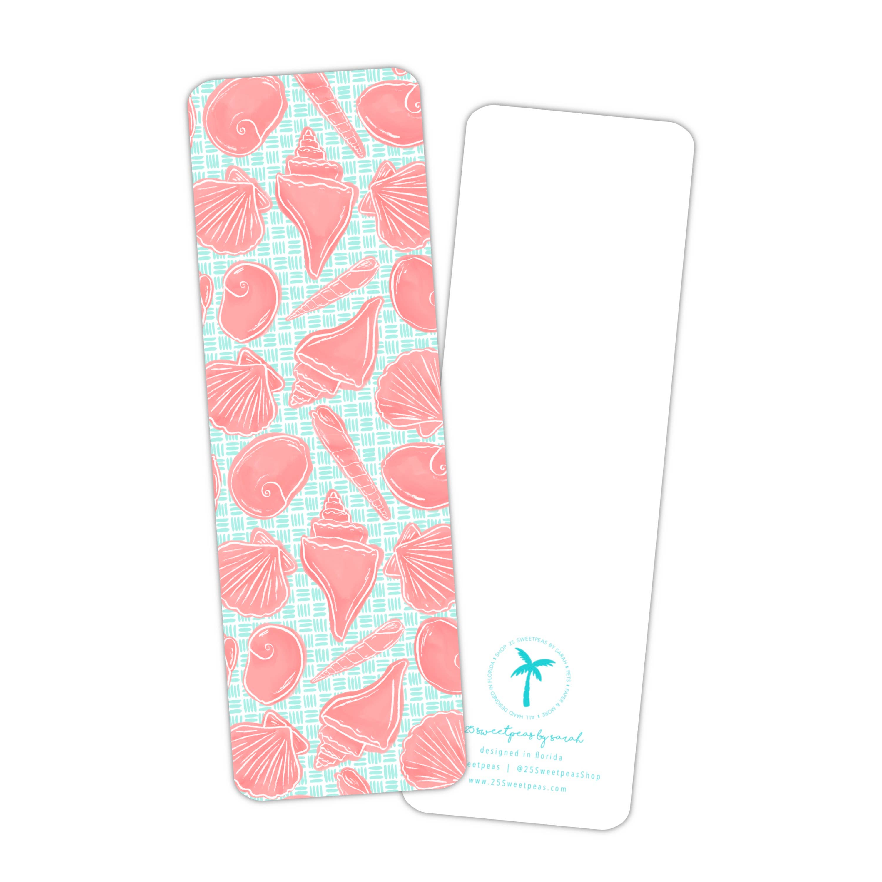 25 Sweetpeas - Wholesale Bookmark - Sea Shell Bookmark, Beach, Coastal Bookmark1