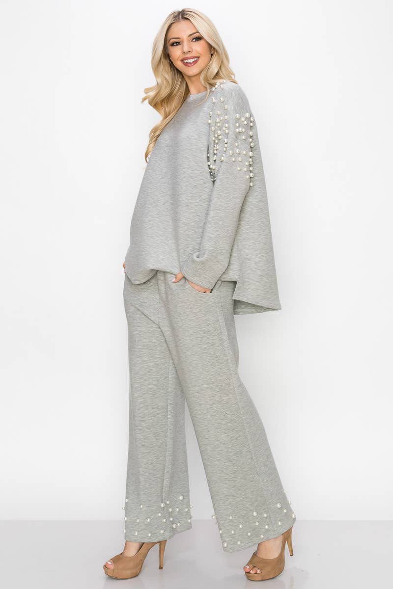 Joh Apparel - Wholesale Knit Top - Women's - Fiona Stretch French Scuba Pearl Top14