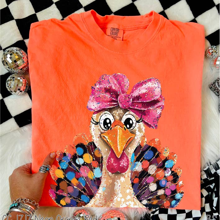 Bama Screens - Wholesale Graphic Sweatshirt - Women's - Glam Glitter Brushstroke Turkey #BS83872