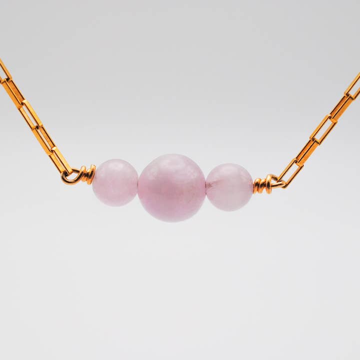 Kunzite Genesis Necklace for wholesale by Ripple | Reiki Infused Jewelry