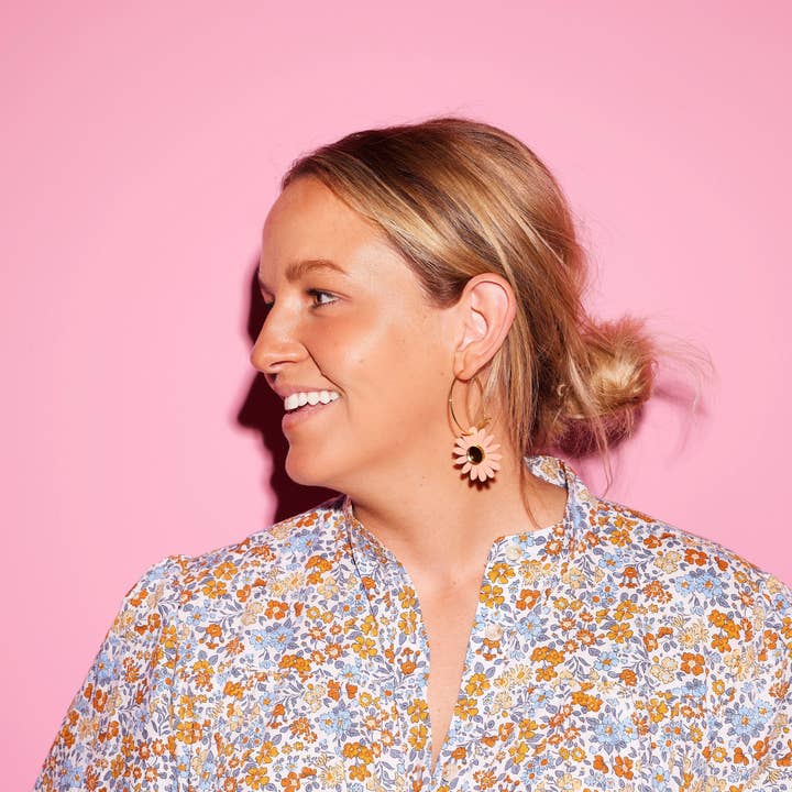 Emeldo - Wholesale Hoop Earrings - Daisy Hoops // Select Daisy Colour + Hoop15