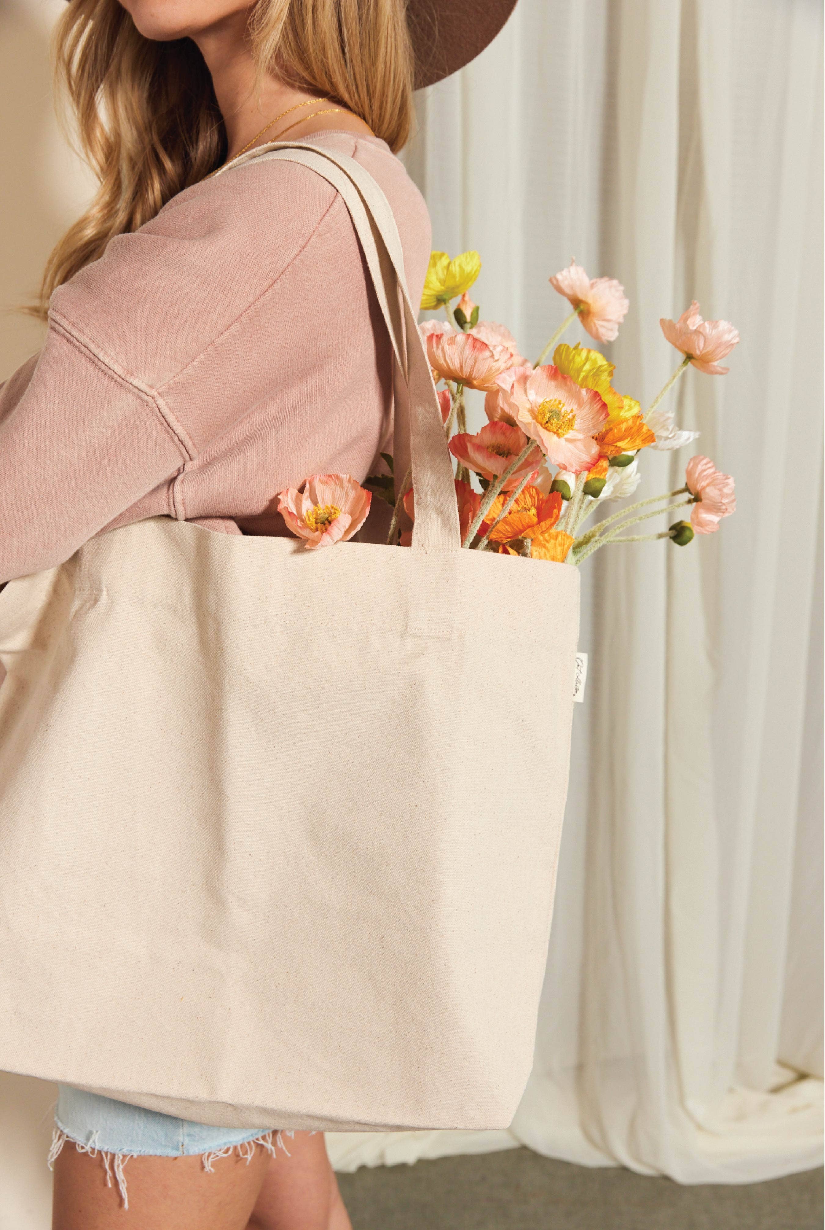 NATURAL Bolsa de lona básica de venta al por mayor en Faire2