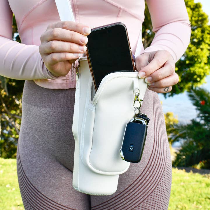 Laberri - Wholesale Crossbody Bag - Women's - 40 oz Tumbler "Handle" Bag - Flamingos3