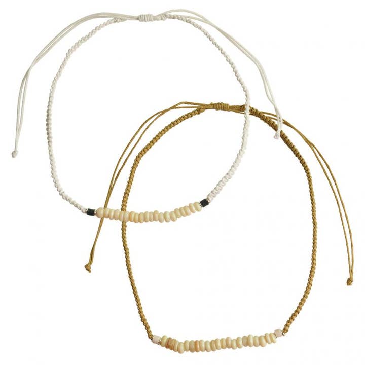 NK Macrame/Pukalet Shell/Fimo- 6 for wholesale by World End Imports Jewelry & Gifts