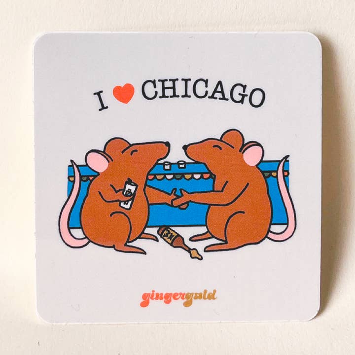 Gingergold - Wholesale Sticker - I Heart Chicago Sticker